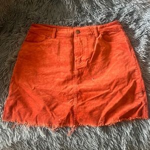 FOREVER21 burnt orange skirt stretchy size M